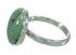Southwest Turquoise Sterling Silver Ring Size 6 AX86268